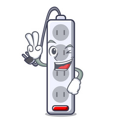 Two Finger Power Strip Attaches The Cartoon Table