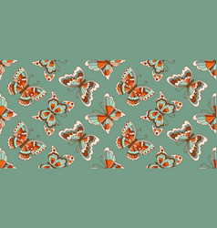 Groovy Butterfly Seamless Pattern