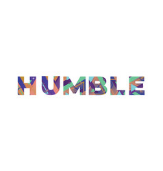 Humble Concept Retro Colorful Word Art