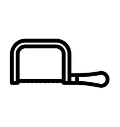 Coping Saw Line Icon