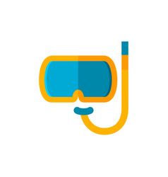 Snorkeling Glasses Icon Flat Design