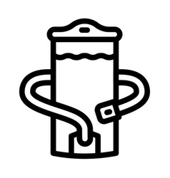 Hydration System Motorcycle Line Icon