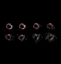 Iridescent Foam Bubble Burst Explosion Sprite