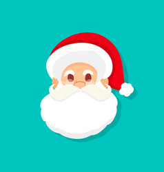 Santa Claus Head With Red Hat