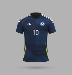 3d Realistic Soccer Jersey Scotland National Team