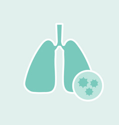 Green Lung With Viruses Element