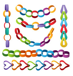 Paper Decoration Chains Colored Christmas Party