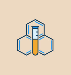 Test Tube And Molecule Chemistry Hexagonal