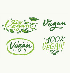 Vegan Handwritten Lettering For Restaurant Cafe