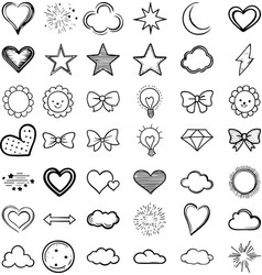 Beautiful 40 Hand Drawings Stars Hearts And More