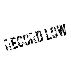 Record Low Rubber Stamp