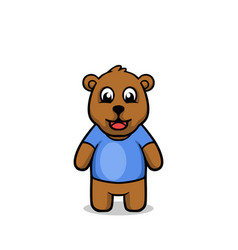 Bear Mascot Cartoon Design