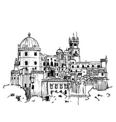 Drawing Sketch Pena Palace Portugal