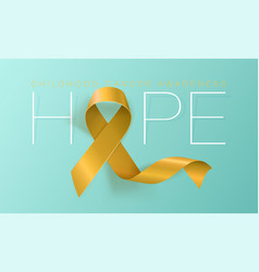 Hope Childhood Cancer Awareness Calligraphy