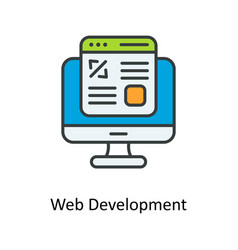 Web Development Fill Outline Icons Simple