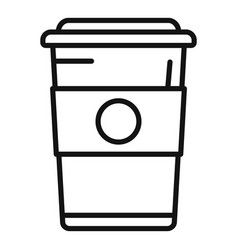 Airline Coffee Cup Icon Outline Food Meal