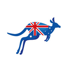 Australian Flag In Kangaroo