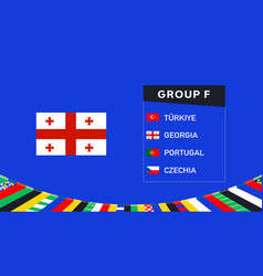 Georgia Emblem Flag Group F European Nations 2024