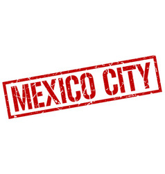 Mexico City Red Square Stamp