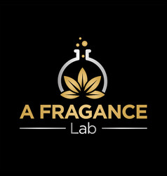 Fragrance Lab Logo Design Flower With Beaker