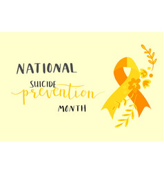 National Suicide Prevention Month Hand Lettering