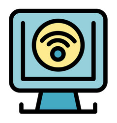 Wifi Connection Icon Flat