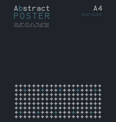 Abstract Poster In A4 Format With Geometric Shapes