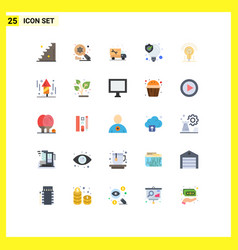 Mobile Interface Flat Color Set 25 Pictograms