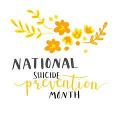 National Suicide Prevention Month Hand Lettering