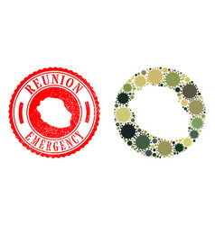 Emergency Rubber Stamp And Covid Infection Mosaic