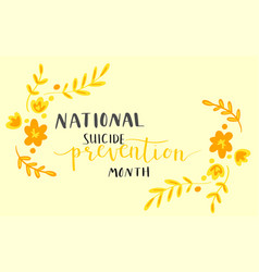 National Suicide Prevention Month Hand Lettering