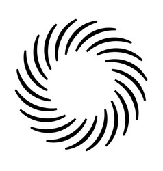 Swirl Circle Logo Symbol Isolated Flat