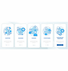 Categories Of Members Blue Onboarding Mobile App