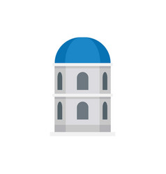 Ancient Greek Church Icon Flat Greece