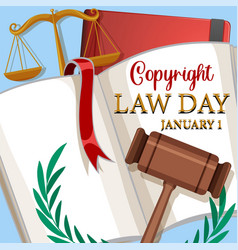 Copyright Law Day Banner Design