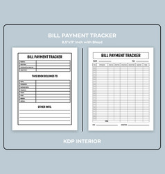 Bill Payment Tracker Kdp Interior