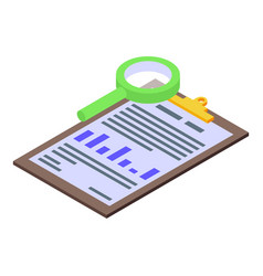 Treatment History Clipboard Icon Isometric