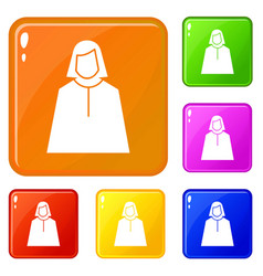 Vote Oratory Icons Set Color