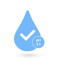 Neutral Ph Balance Logo Icon Drop Icon With Ph 5