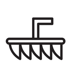 Plough Thick Line Icon