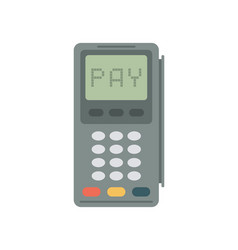 Cash Register Flat Material Design Isolated