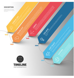 Pastel Diagonal Timeline Infographic With Big