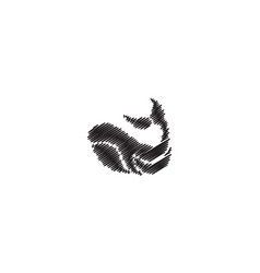 Sketch Fish Mammal Orca Whale Logo Symbol Icon