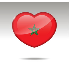 Love Morocco Symbol Heart Flag Icon