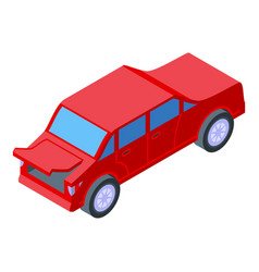 Family Trunk Car Icon Isometric Style