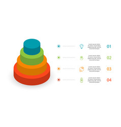 Pyramid Up Arrows Infographic Diagram Chart