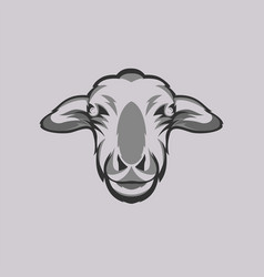 Sheep Head Mascot