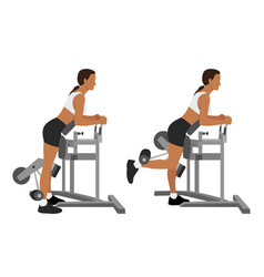 Woman Doing Standing Leg Hamstring Curls Machine