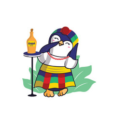 Cartoonish Girl Penguin Is A Creole Mode Dress