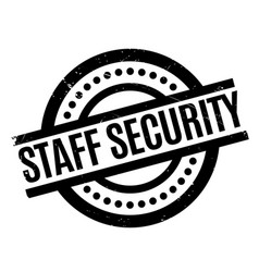 Staff Security Rubber Stamp